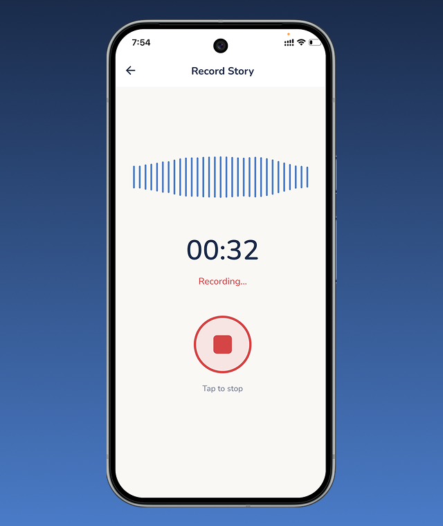 VaultTag audio recording feature